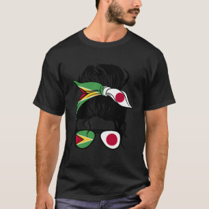 Half Guyanese Half Japanese Mix Guyana And Japan R T-Shirt