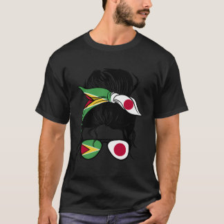 Half Guyanese Half Japanese Mix Guyana And Japan R T-Shirt