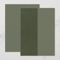 Half & Half Moss Green Enclosure Card – Customise