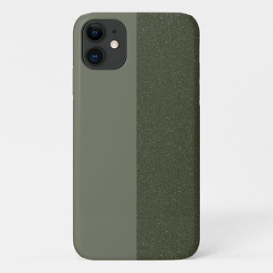 Half & Half Moss Green iPhone 11 Case – Customise
