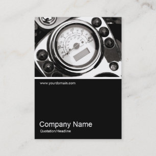 Half&Half Photo 0342 - Motorcycle Speedometer Business Card