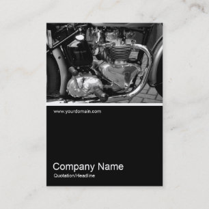 Half&Half Photo 052 - Classic Motorbike Engine Business Card