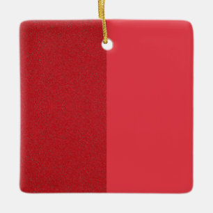 Half & Half Tomato Red Ornament – Customisable