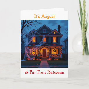 Half Halloween and Half Christmas   Holidays Humor Card