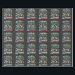 Half Hanukkah Half Christmas Funny Christmukkah  Wrapping Paper<br><div class="desc">Chrismukkah humour 2025,  interfaith holiday fun,  funny mixed traditions,  Jewish and Christmas blend,  holiday fusion laugh,  menorah meets Santa,  festive crossover joke,  dual celebration,  light meets tree,  cheerful mashup</div>