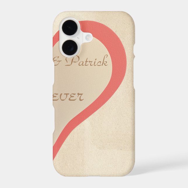 Half heart case for couples (Back)