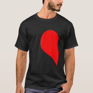 Half Heart Left Hand Side Love Couple Camisa Parej T-Shirt