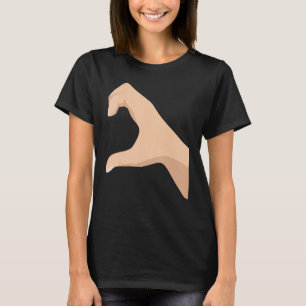 Half Heart Left Hand Side Love Couple Camisa Parej T-Shirt