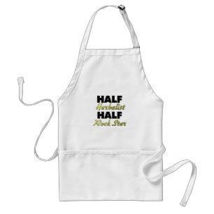 Half Herbalist Half Rock Star Standard Apron