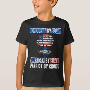 Half Honduran Half American Flag Honduras USA T-Shirt