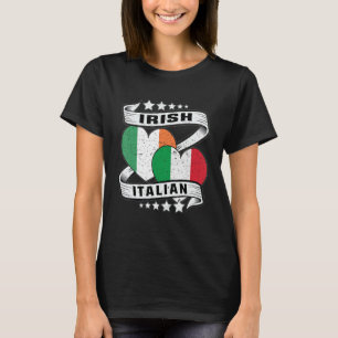 Half Irish Half Italian  kids Irish Italian Flag T-Shirt