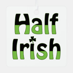 Half Irish Metal Tree Decoration