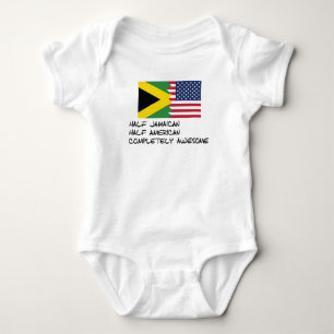 Half Jamaican Completely Awesome Baby Bodysuit