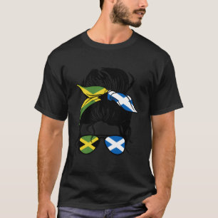 Half Jamaican Half Scottish Mix Jamaica And Scotla T-Shirt