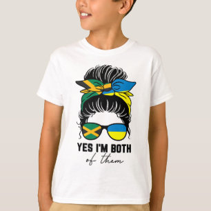 Half Jamaican Half Ukrainian Girl Jamaica Ukraine T-Shirt