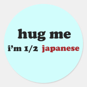 Half Japanese Classic Round Sticker