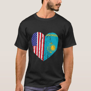 Half Kazakhstan Half American Roots Mens Womens Ki T-Shirt