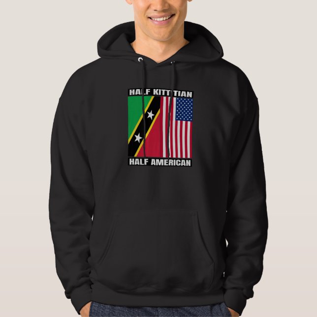 Half Kittitian American Saint Kitts and Nevis Heri Hoodie (Front)