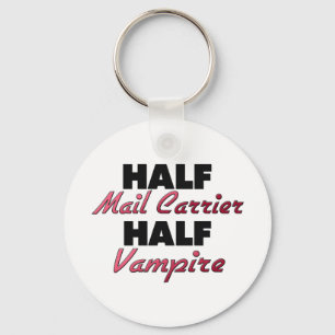 Half Mail Carrier Half Vampire Key Ring