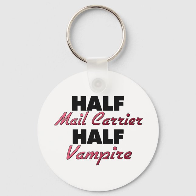 Half Mail Carrier Half Vampire Key Ring (Front)