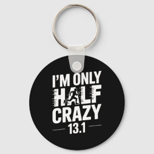 Half Marathon Art For Men Women 13.1 Half Marathon Key Ring