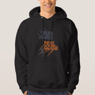 Half Marathon Run Hard Feel Good 26 2 13 1 Running Hoodie
