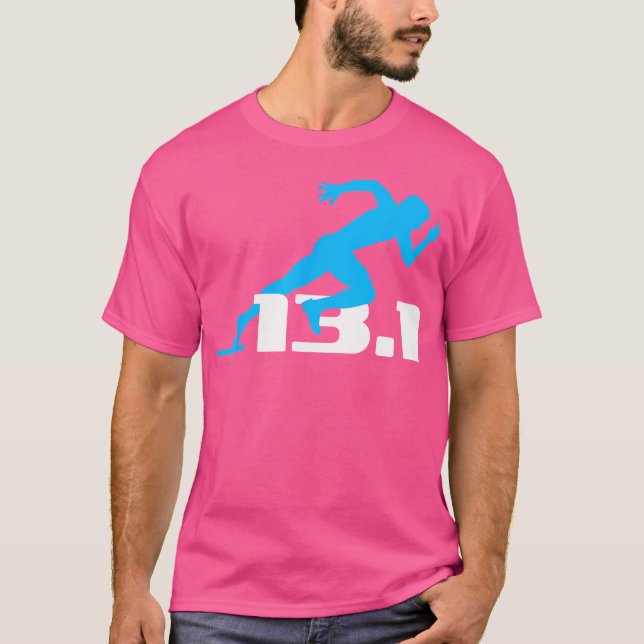 Half Marathon Running 13 1 Runner T-Shirt (Front)