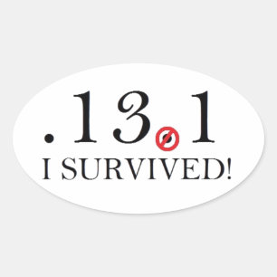 Half Marathon Spoof Sticker