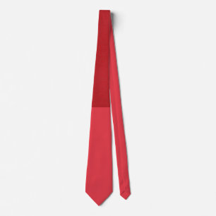 Half Matte Half Glitter Tomato Red Tie