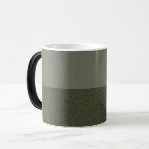 Half Matte, Half Noise Moss Green Mug – Customize