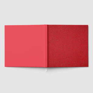Half Matte & Noise Red Guest Book – Customisable