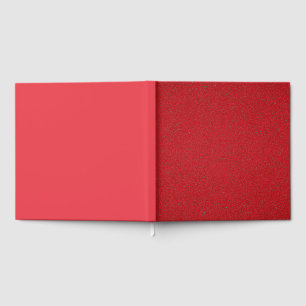 Half Matte & Noise Red Guest Book – Customizable