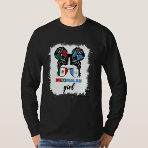 Half Mexican And Guatemalan Mexico Guatemala Flag  T-Shirt