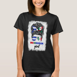 Half Mexican And Honduran Mexico Honduras Flag Gir T-Shirt
