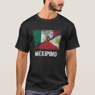 Half Mexican Half Filipino Flag Mexico Philippines T-Shirt