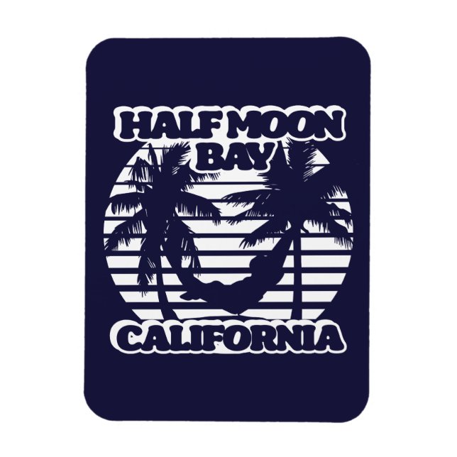 Half Moon Bay California Magnet (Vertical)