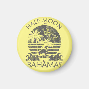 Half Moon Cay Bahamas Magnet Vacation Cruise Retro
