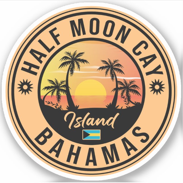 Half Moon Cay Bahamas Retro Vintage Vacation 60s (Front)