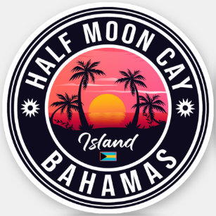 Half Moon Cay Bahamas Retro Vintage Vacation 60s