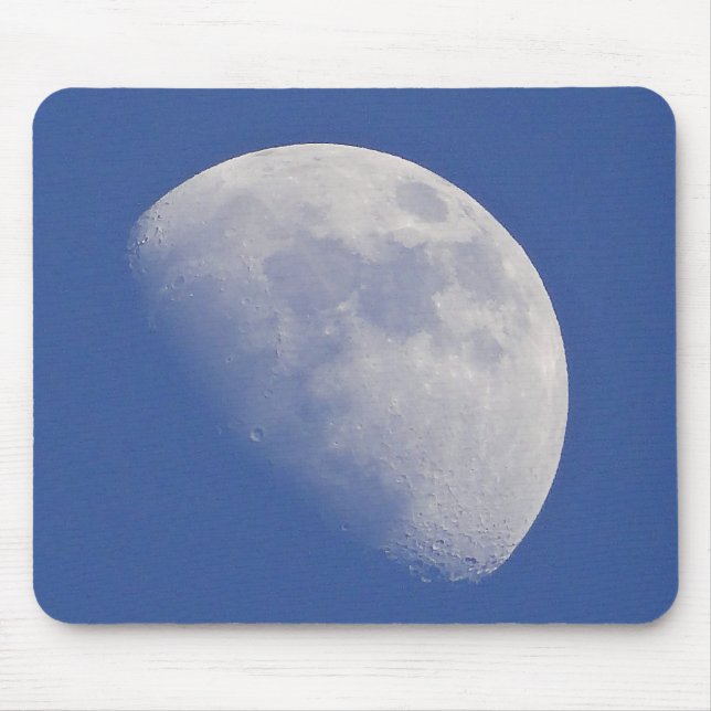 Half moon in blue sky mouse mat (Front)