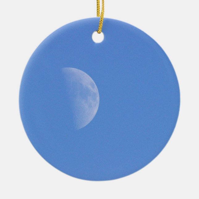 Half Moon Photo Ornament (Front)