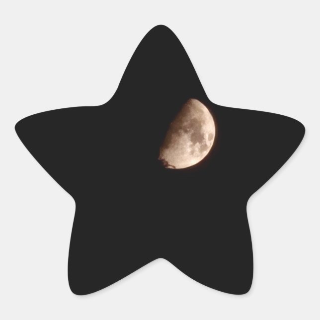 half-moon star sticker (Front)