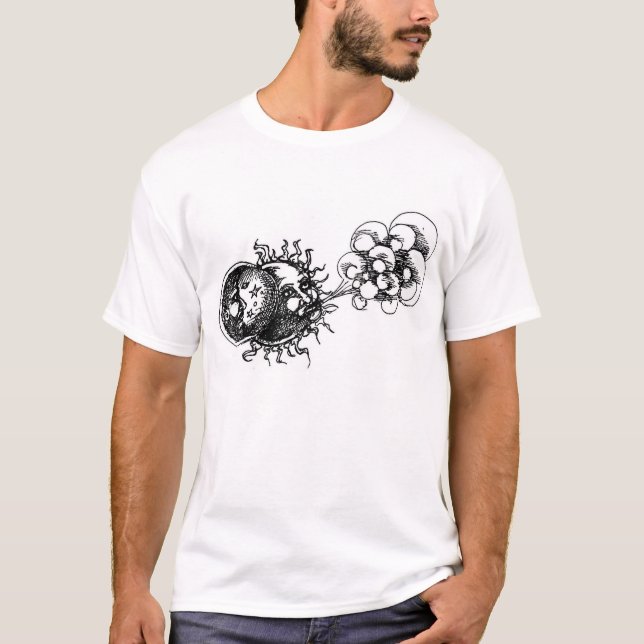 half moon, sun and wind T-Shirt (Front)