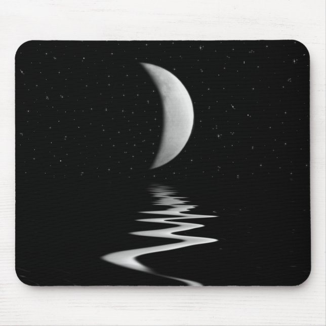 Half Moon Water Reflection Mouse Mat (Front)