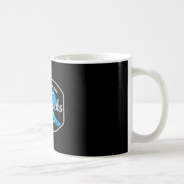 Half Moon Y Mavericks Beach Surfing Gift Travel  Coffee Mug (Right)