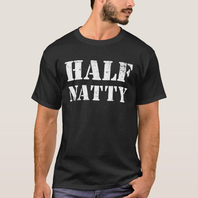 Half Natty Gym Fitness Bodybuilder  Meme  1 T-Shirt (Front)