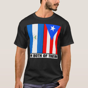 Half Nicaraguan Half Puerto Rican DNA Nicaragua Ro T-Shirt