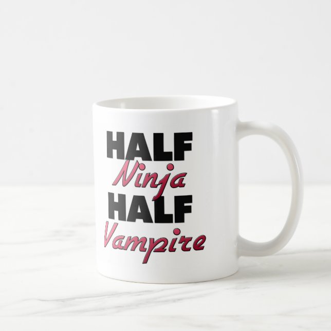 Half Ninja Half Vampire Coffee Mug (Right)