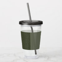 Half-Noise Moss Green Acrylic Tumbler – Customise
