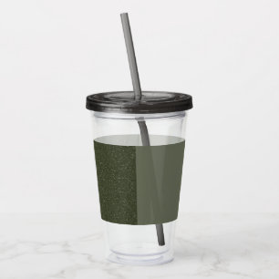 Half-Noise Moss Green Acrylic Tumbler – Customise